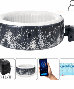 INTEX Jacuzzi SPA gonflabil “Glow Deluxe” 196х71 cm, 795L, 4 persoane