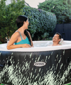 INTEX Jacuzzi SPA gonflabil “Glow Deluxe” 196х71 cm, 795L, 4 persoane - imagine 12