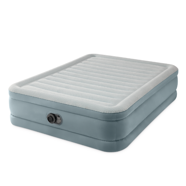 INTEX Pat gonflabil “Velur Queen Premium Comfort” 152x203x46 cm cu pompă încorporată 220V, până la 272 kg - imagine 2