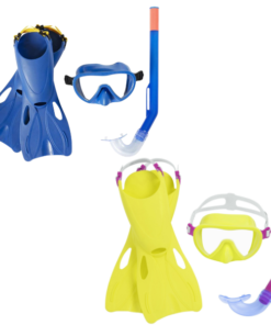 Bestway Set de înot (labe, mască, snorkel), 2 culori