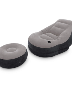 Alternative view of INTEX Fotoliu gonflabil cu puf VELUR ULTRA LOUNGE (Chair & Ottoman) 102x137x79 cm / 64x28 cm