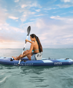 INTEX Caiac gonflabil “Dakota Quest” cu vâsle, pompă și geantă, 320x89x20 cm, până la 160 kg - imagine 12