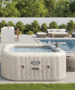 INTEX Jacuzzi SPA gonflabil “Chevron Deluxe Square Bubble” 173×71,795L, 4 persoane - imagine 6