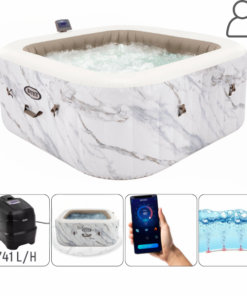INTEX Jacuzzi SPA gonflabil “Calacatta Dual Zone Deluxe”  175x71cm, 795L, 4 persoane