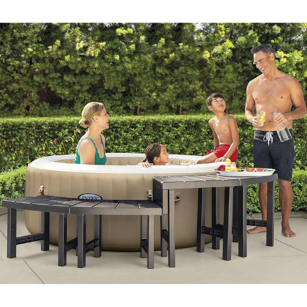 Bancă rotundă INTEX pentru jacuzzi SPA gonflabile 221x76x60 cm - imagine 13