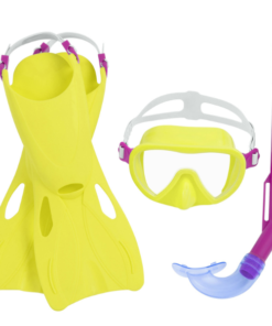 Bestway Set de înot (labe, mască, snorkel), 2 culori - imagine 3