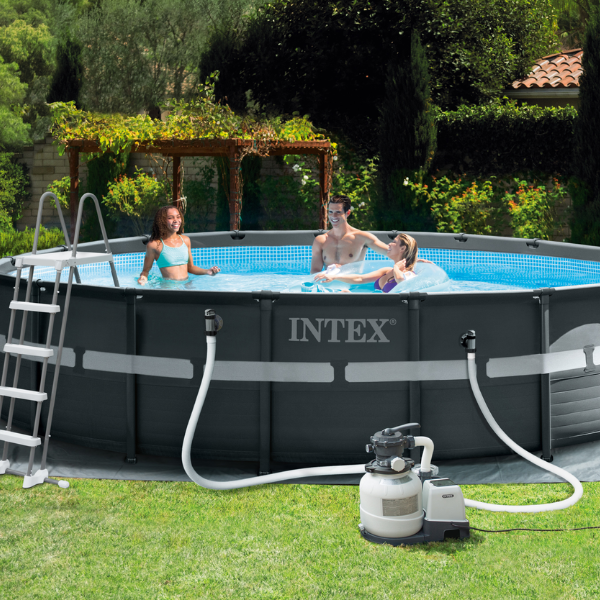 INTEX Pompă de filtrare cu nisip “Krystal Clear SX2100”, rezervor de nisip 12kg, capacitate 7900 L/h - imagine 5