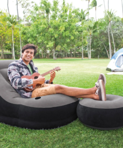 INTEX Fotoliu gonflabil cu puf VELUR ULTRA LOUNGE (Chair & Ottoman) 102x137x79 cm / 64x28 cm - imagine 5