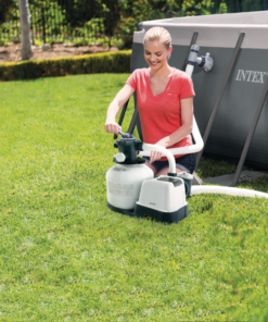 INTEX Pompă de filtrare cu nisip “Krystal Clear SX2100”, rezervor de nisip 12kg, capacitate 7900 L/h - imagine 6