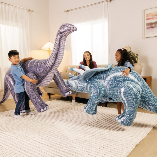 INTEX Triceratops și Brontosaurus gonflabil, 2 modele - imagine 11