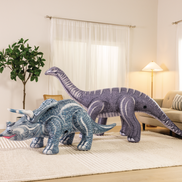 INTEX Triceratops și Brontosaurus gonflabil, 2 modele - imagine 12