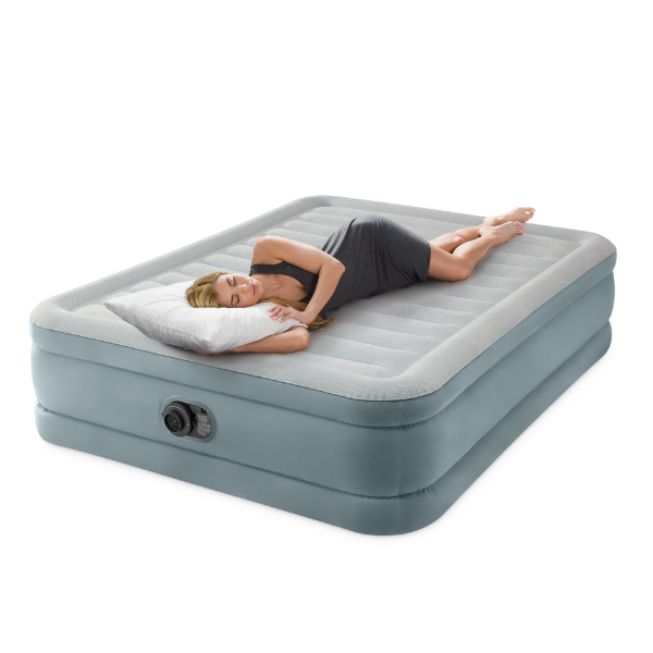 INTEX Pat gonflabil “Velur Queen Premium Comfort” 152x203x46 cm cu pompă încorporată 220V, până la 272 kg - imagine 6