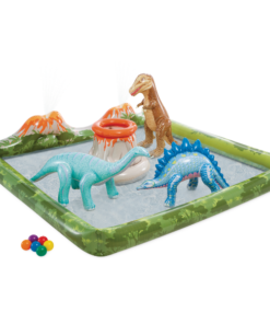 INTEX Centru de joacă gonflabil "Jurassic Adventure", 201 x 201 x 36 cm, până la 81 kg, 410l, 2+ - imagine 6