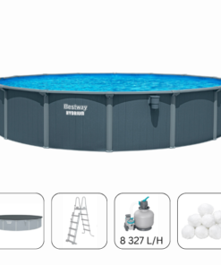 Bestway Piscină Hydrium 732x132 cm, 49200 L, cadru metalic