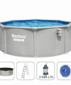 Bestway Piscina Hydrium 366x122 cm, 10990 L, cadru metalic