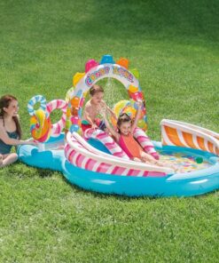 INTEX Centrul de joc gonflabil cu topogan si bazin 295x191x130см, 206L, 2+ - imagine 9