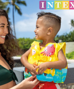 INTEX Vesta de înot gonflabilă "Prieteni tropicali", 41х30 cm, 3-5 ani - imagine 5