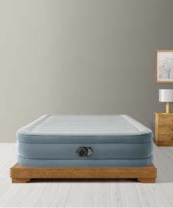 INTEX Pat gonflabil “Velur Queen Premium Comfort” 152x203x46 cm cu pompă încorporată 220V, până la 272 kg - imagine 7