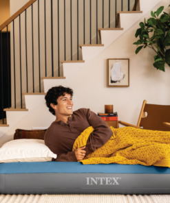 INTEX Saltea gonflabilă “Queen Prestige Downy” 152x203х25 cm cu pompa integrată  5V, până la 272 kg - imagine 11