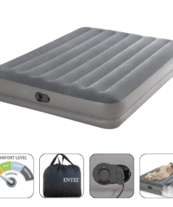 INTEX Saltea "Velur Prestige" 152x203x30cm cu USB pompa FastFill