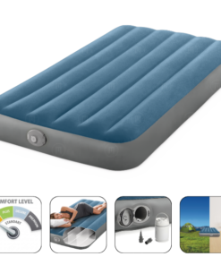 INTEX Saltea gonflabilă “Prestige Downy” 99x191x25 cm cu pompa integrată  5V, până la 136 kg