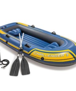 INTEX Barca gonflabilă “Challenger 3” cu vâsle și pompă, 295x137x43 cm, până la 320 kg