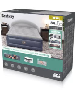 Bestway Saltea gonflbilă cu pompa electrică  220 V încorporată și tăblie,  229х152х84 cm - imagine 9