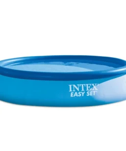 Piscină Easy Set Intex 457x107 cm, 12430 L, cu pompă filtru, scară, prelată și protecție bază - imagine 4