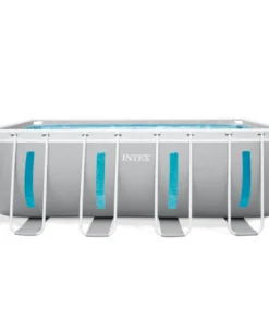 Piscină cu cadru metalic Prism Frame Clearview Premium 400×200×122 cm, 8418 L, cu pompă 2006 L/h, set complet, Intex (26770) - imagine 4