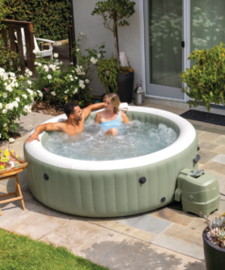 INTEX Jacuzzi SPA gonflabil “Bubble Massage” 196х71 cm, 795L, 4 persoane, Oliv - imagine 3