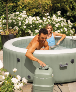 INTEX Jacuzzi SPA gonflabil “Bubble Massage” 196х71 cm, 795L, 4 persoane, Oliv - imagine 4