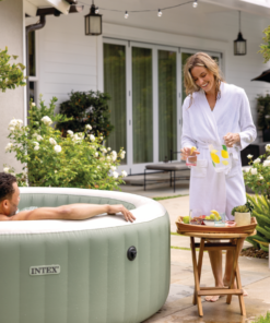 INTEX Jacuzzi SPA gonflabil “Bubble Massage” 196х71 cm, 795L, 4 persoane, Oliv - imagine 5